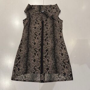 Elegant Snake Print Mini Dress